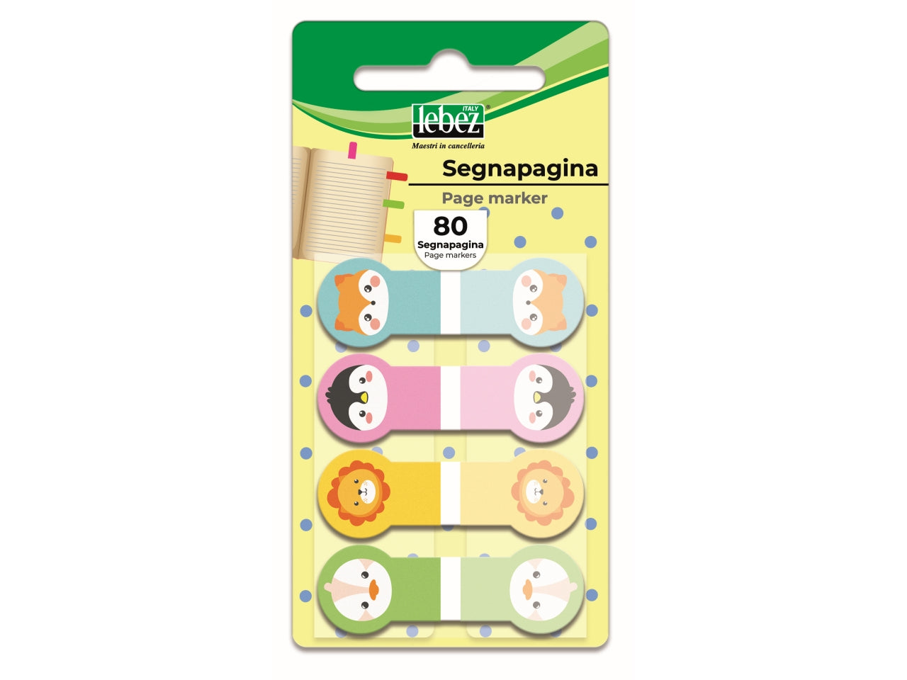 Segnapagina adesivi con 80 fogli