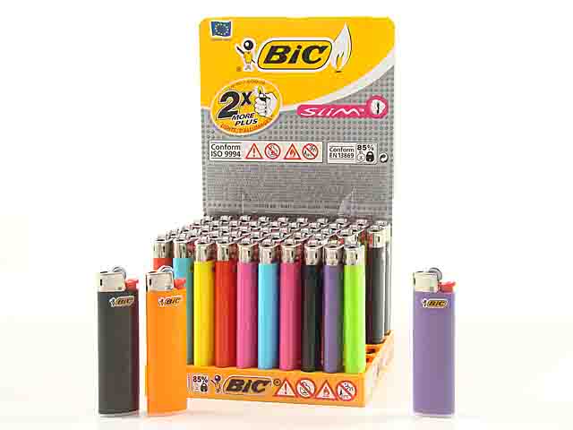 Accendino bic j23slim 830612 50 pezzi $