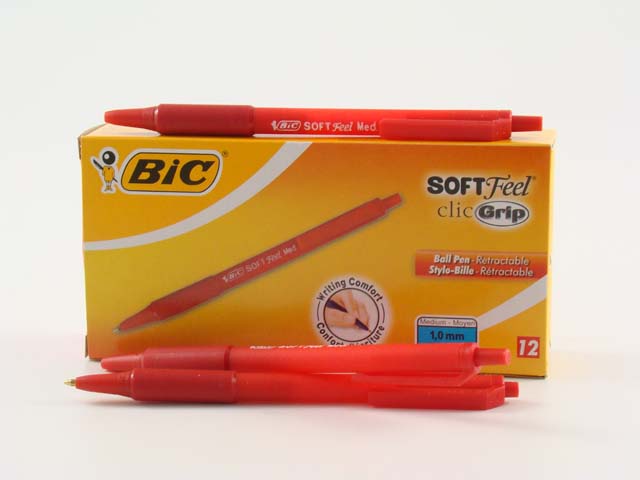 Penna sfera softfell clic red12 pezzi837399