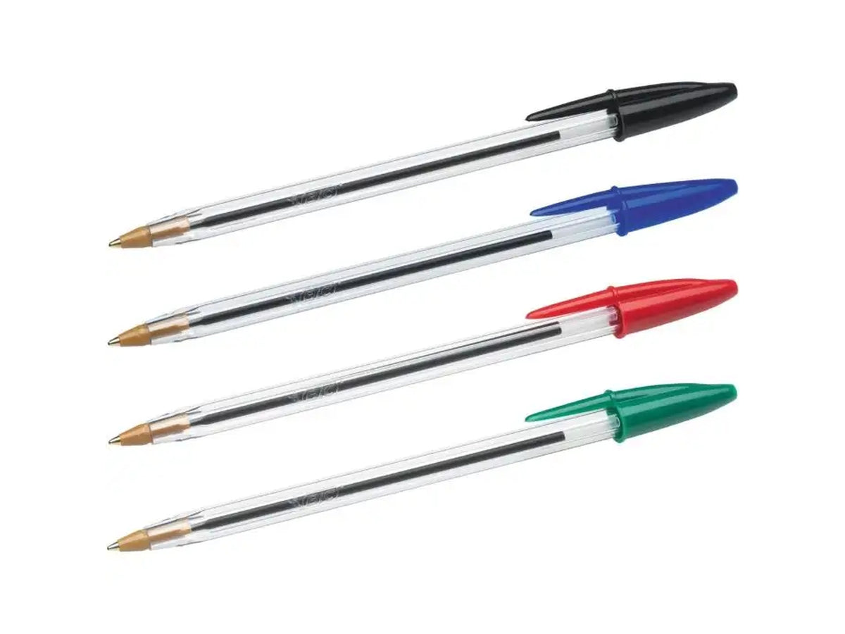 Penna Bic Cristal Original a sfera colori assortiti, tratto 1.00 mm, confezione 5 pezzi