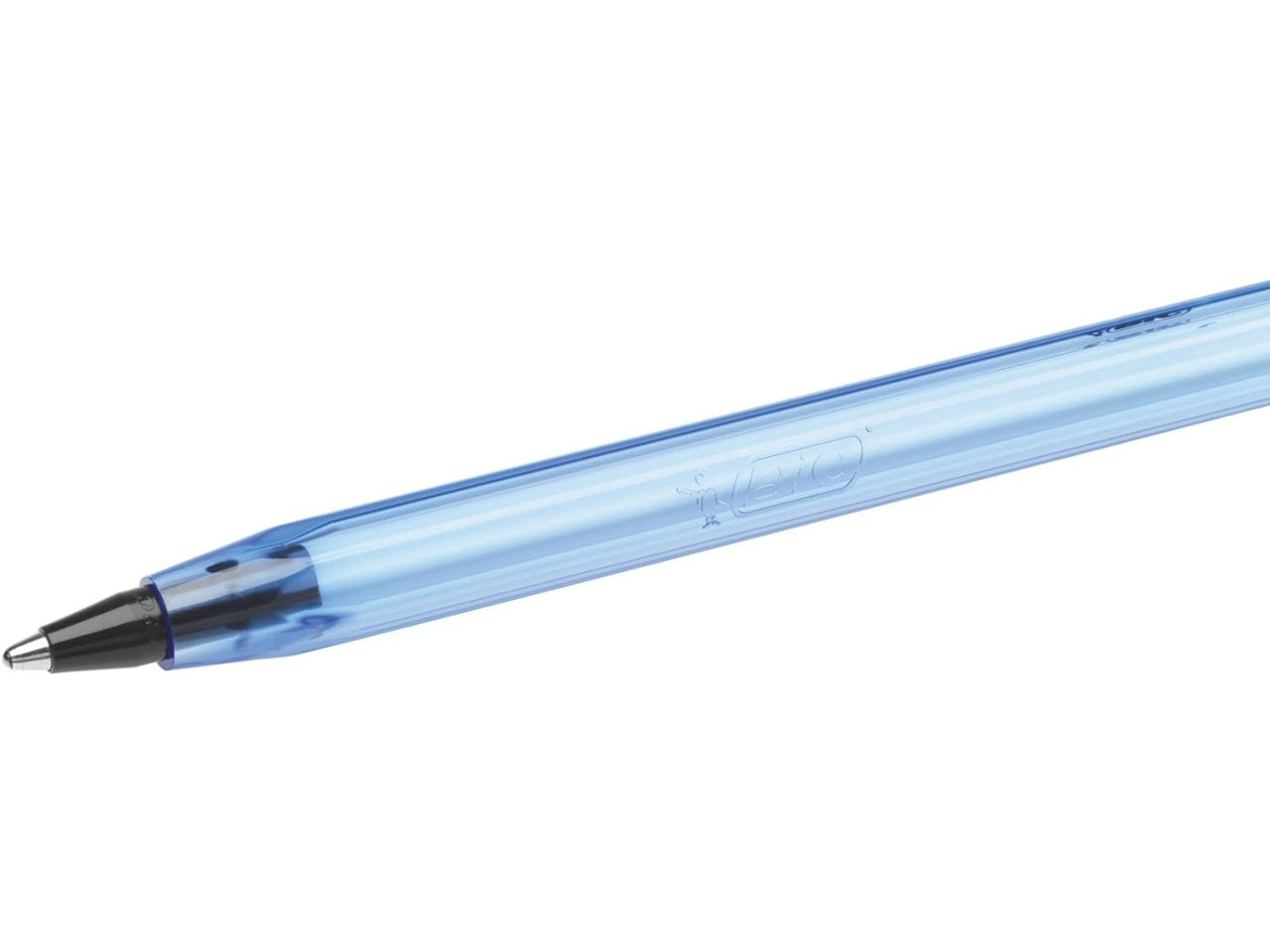 Penna Bic Cristal Soft a sfera colore nero, tratto 1.2 mm, confezione 4 pezzi