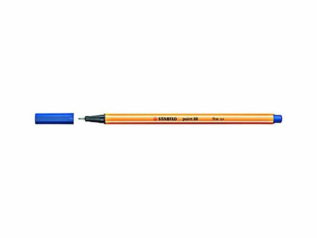 Fineliner STABILO Point 88 Set da 10 Pennarelli Blu Scuro Punta 0.4 mm