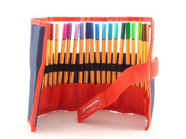 Fineliner STABILO Point 88 Rollerset Pennarelli con 25 Colori Assortiti Punta 0.4 mm