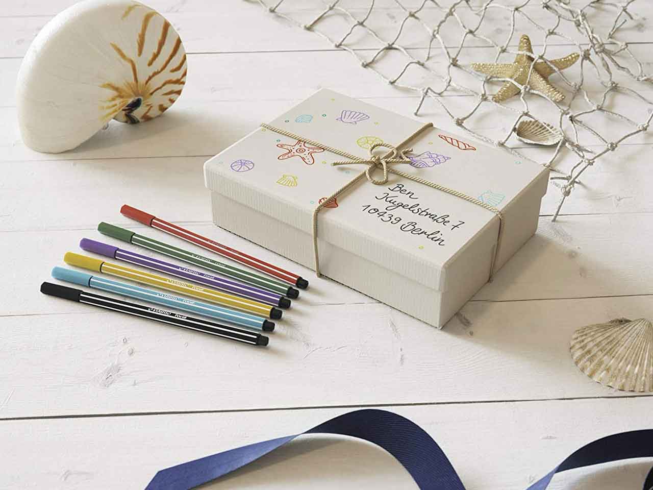 Pennarello STABILO Pen 68 Rollerset con 25 Colori Assortiti ARTY Edition Punta Media