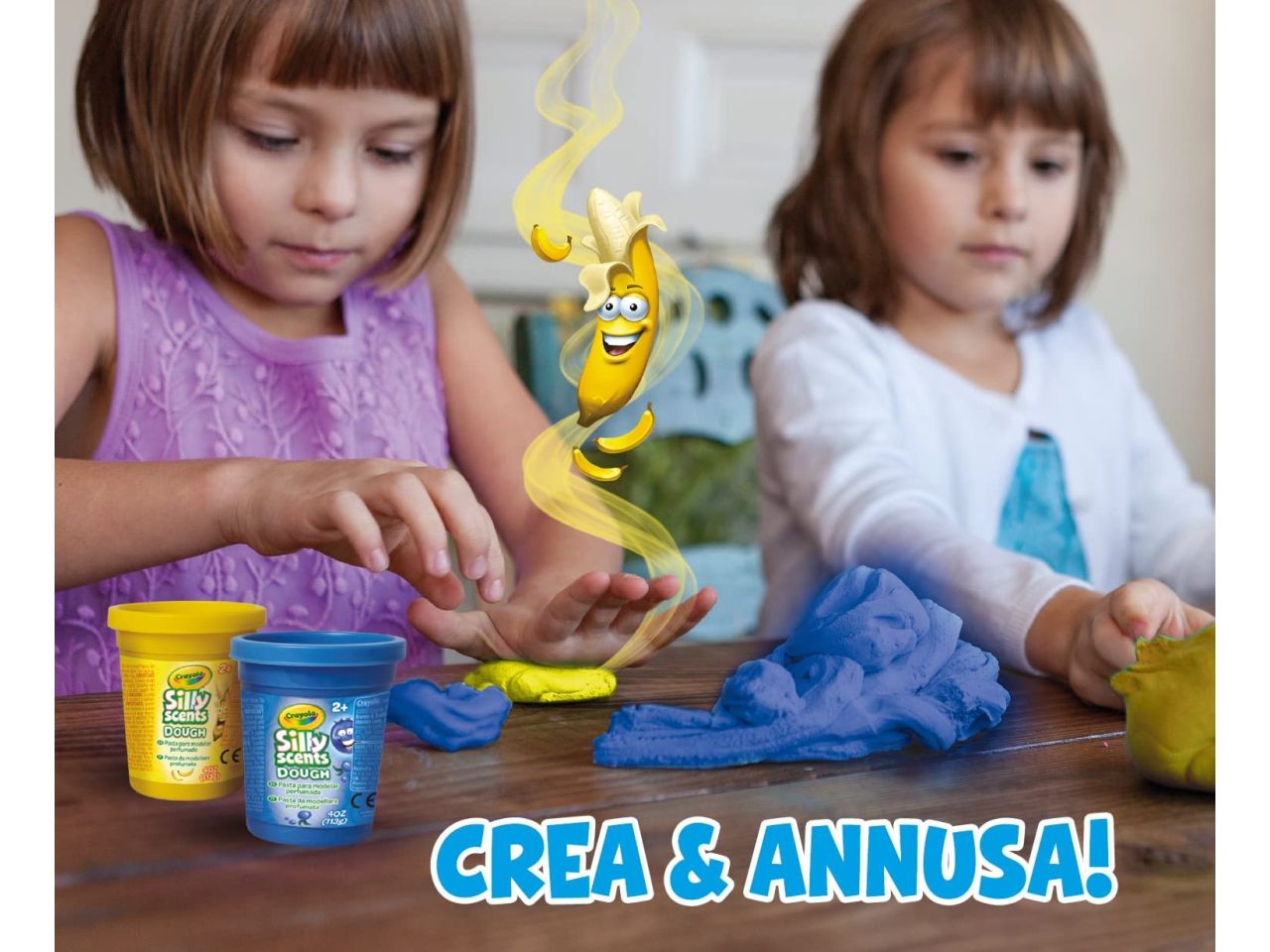 Pasta da Modellare Profumata Crayola Silly Scents Dough Set da 4 Barattolini