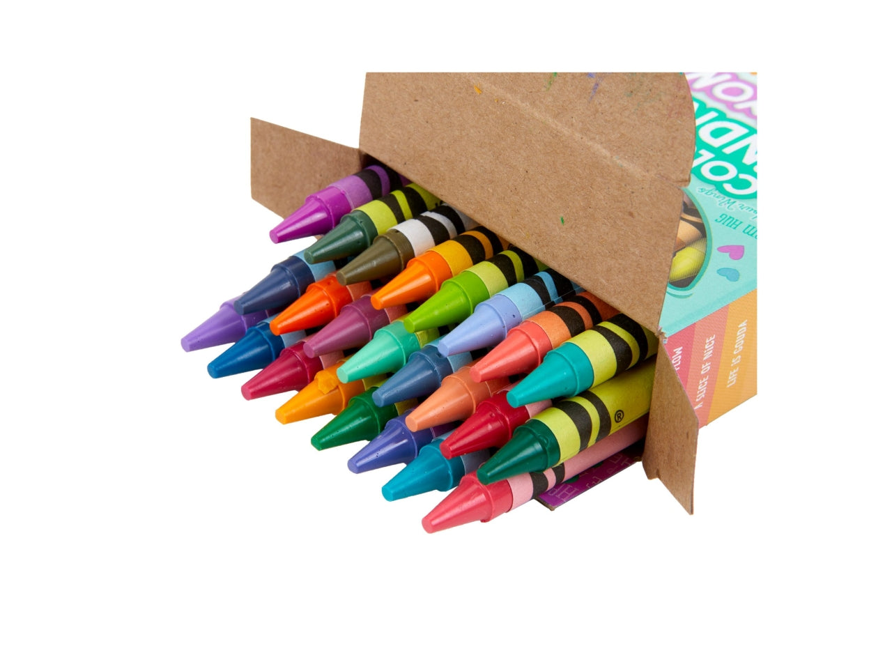 Set Pastelli a Cera Colours of Kindness 24 Pezzi - Multicolor, 7,2x3x10 cm, 131 gr, Cera, Certificato CE, Unisex, Età 3+ | Crayola