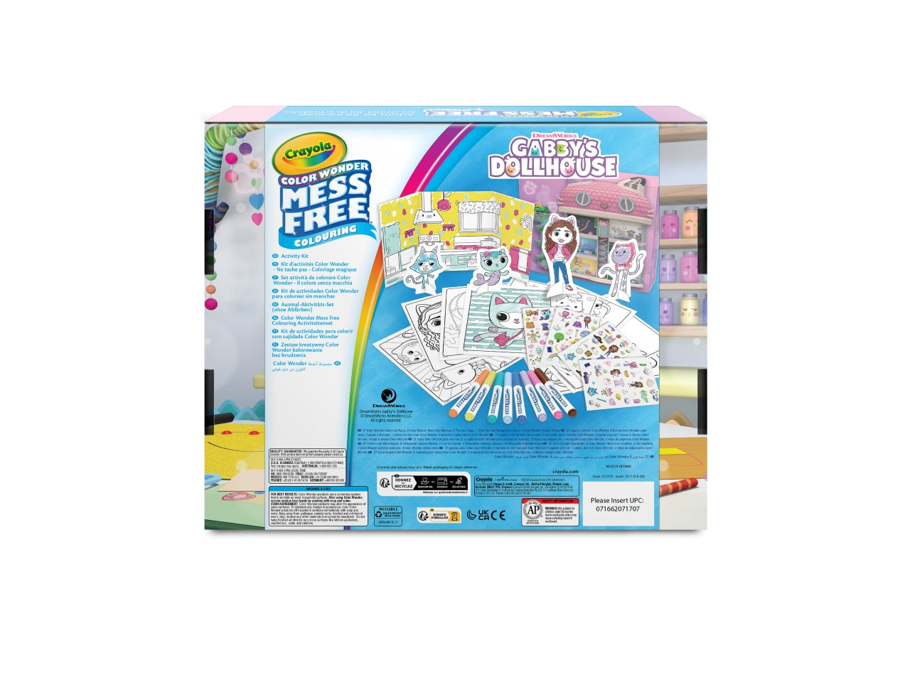 Activity set color wonder gabby's dollhouse