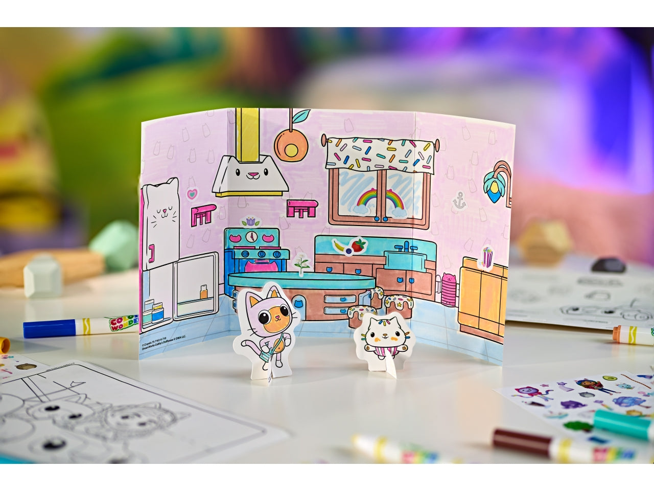 Activity set color wonder gabby's dollhouse