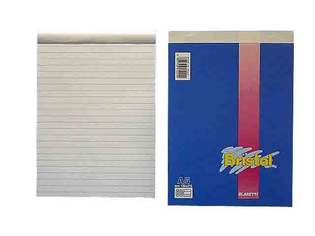 Blocco notes A5 colore bianco 150x210 mm 50gr Blasetti