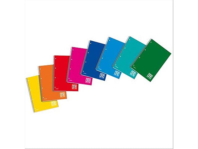 Blocco spiralato one color a5 5mm 80gr
