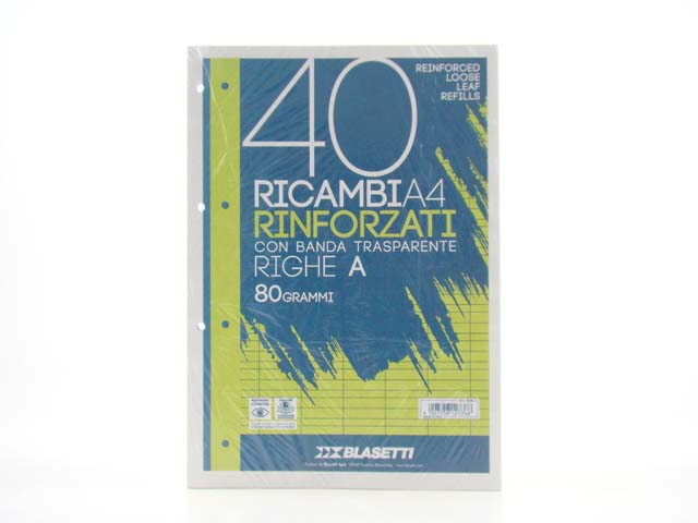 Ricambi rinf.a4 80gr.40f a 2336