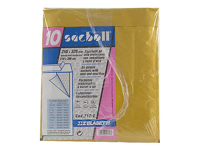 Buste spedizione Blasetti in carta avano 120gr 24x32/22x26cm