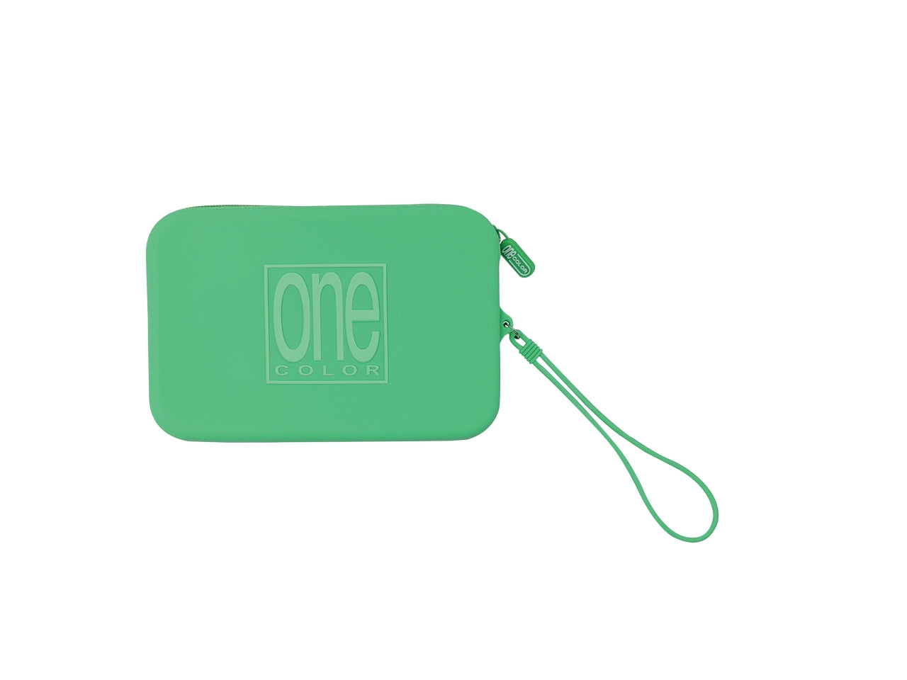 Astuccio bustina One Color summer in silicone verde menta, 19x12 cm - Blasetti