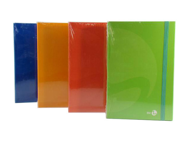 Porta documenti BM Color, copertina 1,8mm lucida, dorso 3cm assortiti 35,6x24,5cm