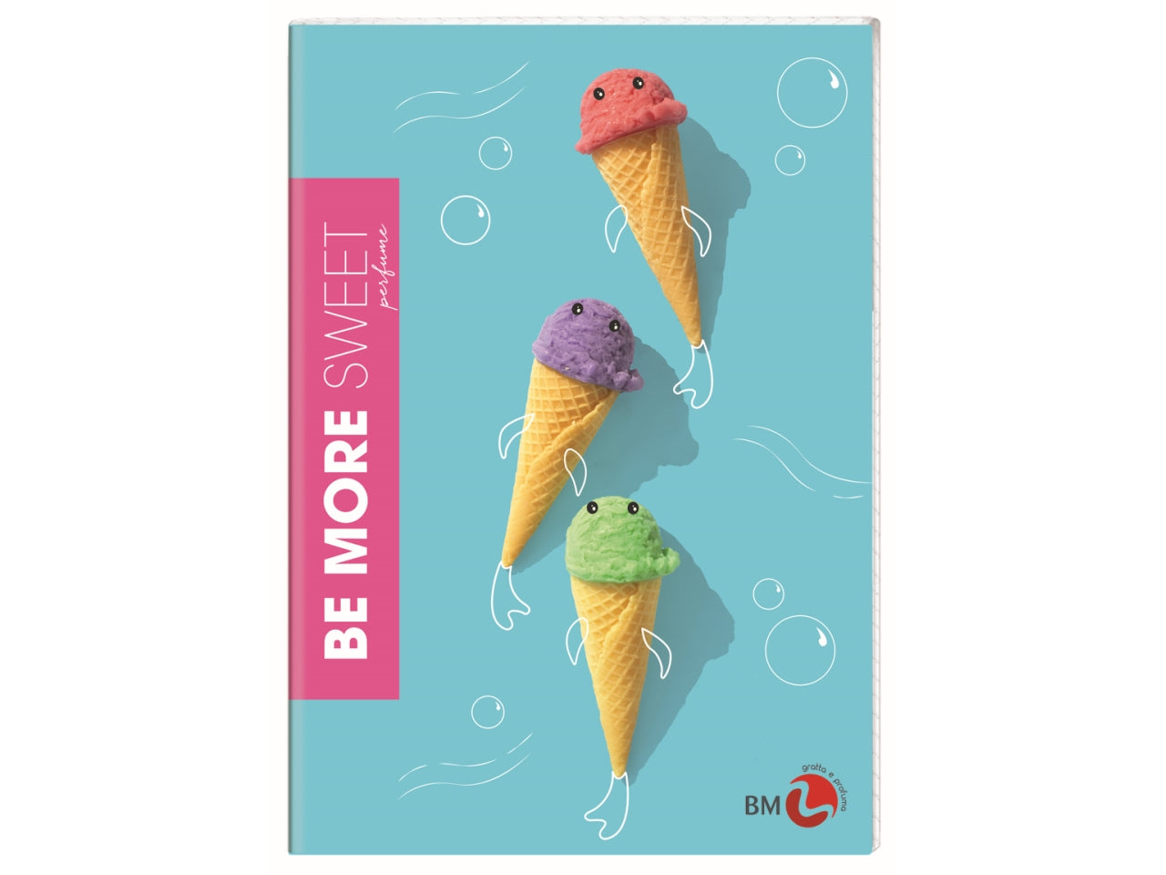 Quaderni maxi sweet linea be more different formato 21x29,7, pagine 72+r, rigatura b confezione da 10 quaderni
