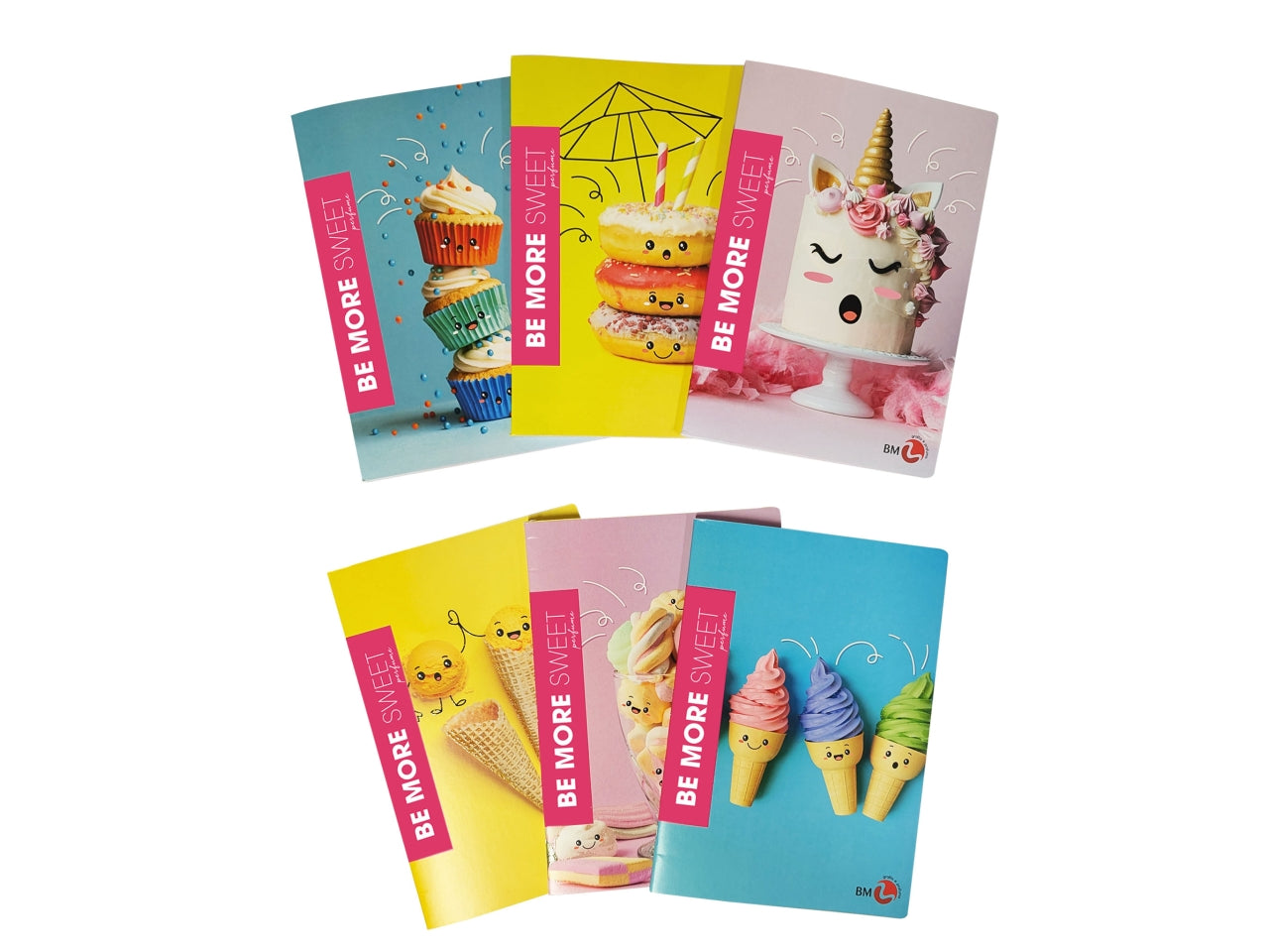 Quaderni maxi sweet linea be more different formato 21x29,7, pagine 72+r, rigatura q confezione da 10 quaderni