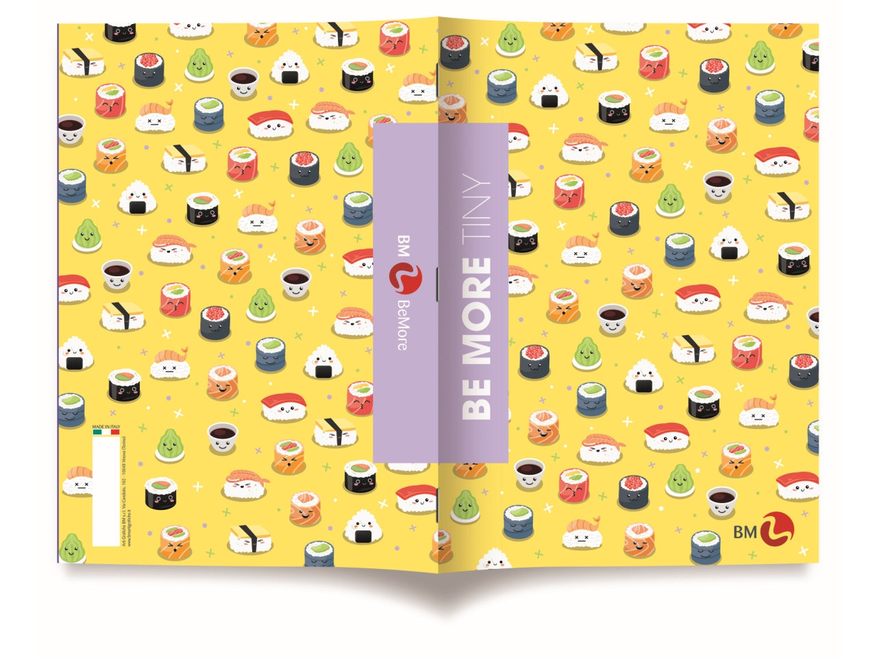 Quaderni maxi tiny linea be more different formato 21x29,7, pagine 72+r, rigatura c confezione da 10 quaderni