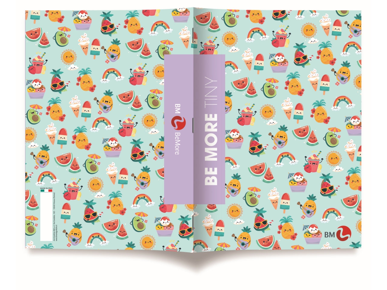 Quaderni maxi tiny linea be more different formato 21x29,7, pagine 72+r, rigatura 5 mm confezione da 10 quaderni