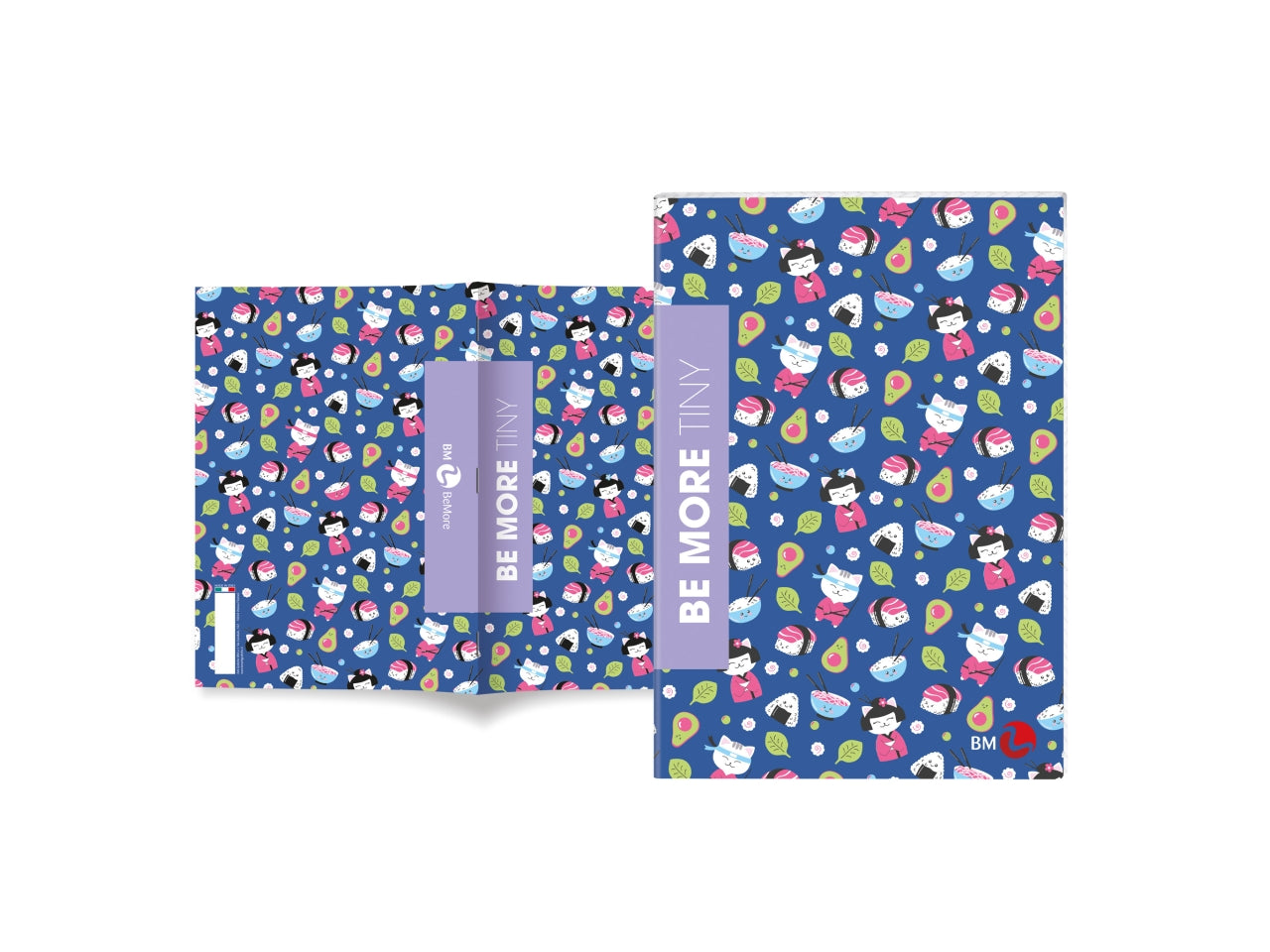 Quaderni maxi tiny linea be more different formato 21x29,7, pagine 72+r, rigatura q confezione da 10 quaderni