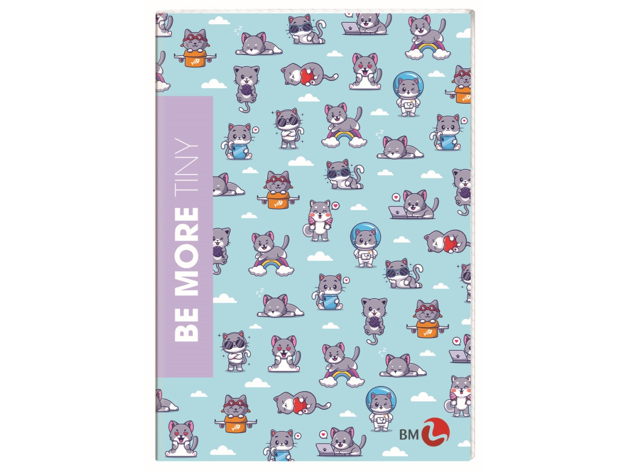 Quaderni maxi tiny linea be more different formato 21x29,7, pagine 72+r, rigatura q confezione da 10 quaderni