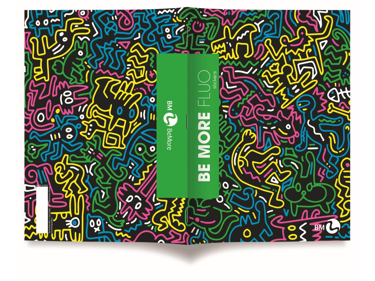 Quaderni maxi fluo linea be more different formato 21x29,7, pagine 72+r, rigatura 5 mm confezione da 10 quaderni