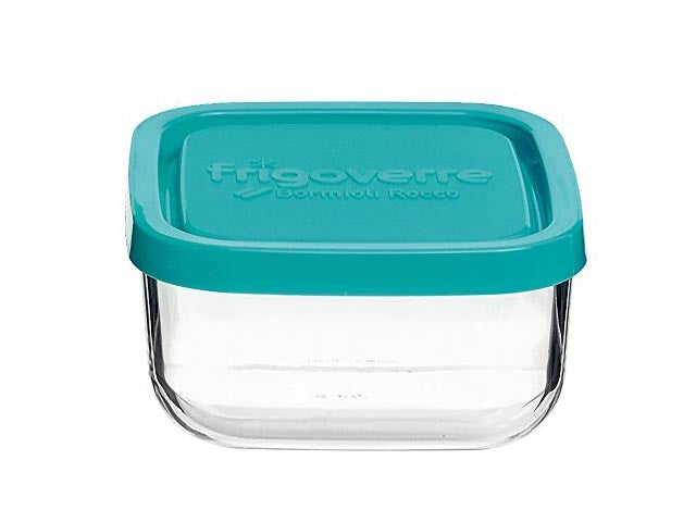 Contenitore in vetro Frigoverre quadrato 10x10cm con coperchio