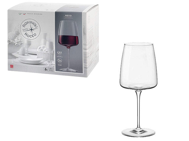 Bicchiere nexo calice x rosso 6 pezzi 365748gr021990