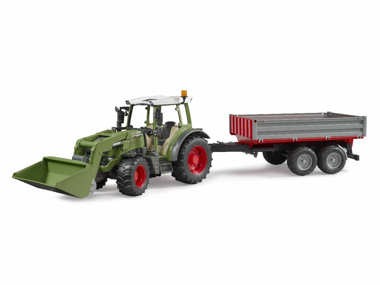 Trattore fendt vario 211 con benna e rimorchio