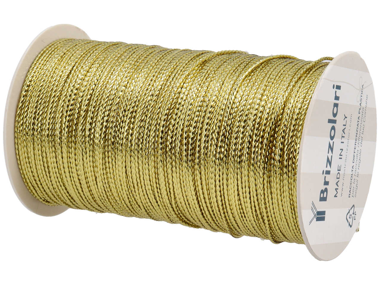 Nastro tubolare 10cmx100mt di colore oro