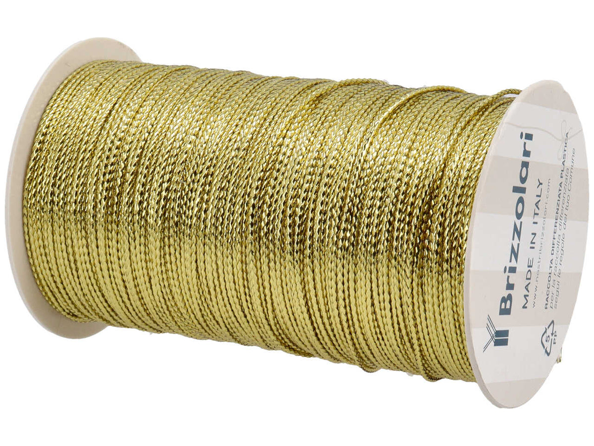 Nastro tubolare 10cmx100mt di colore oro