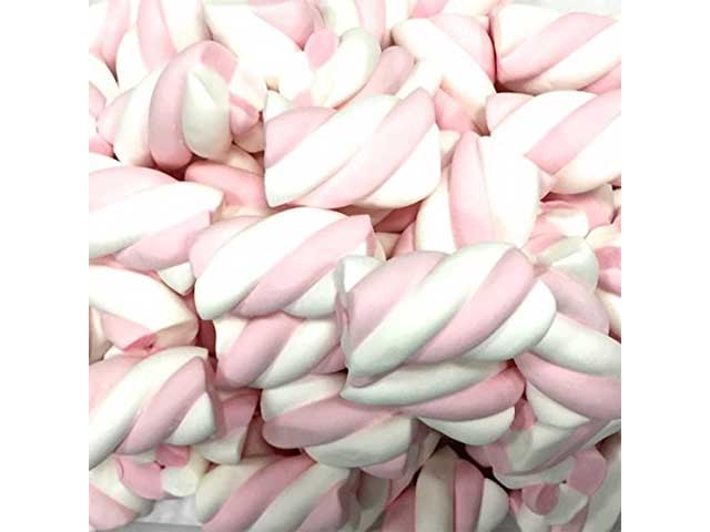 Marshmallow treccia bianco/rosa 5004me1000x6-4cm