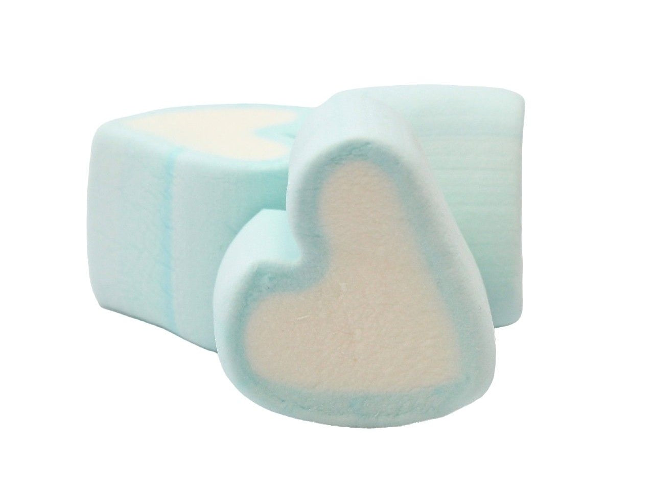 Marshmallow estruso mix cuori azzurri - 1000g