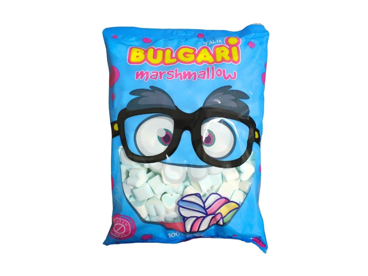Marshmallow estruso mix cuori azzurri - 1000g