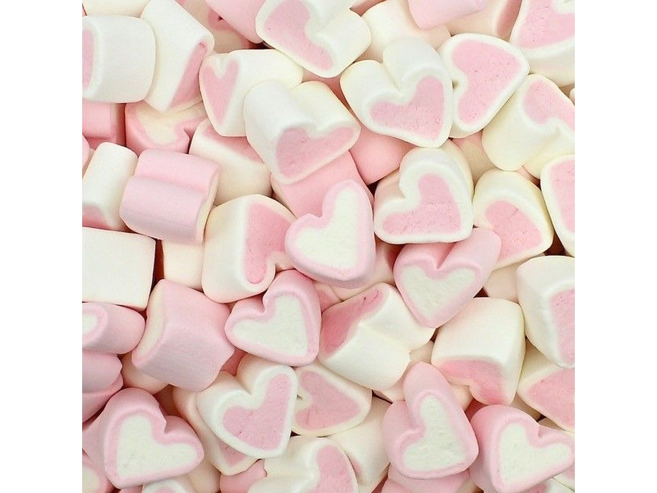Marshmallow estruso mix cuori rosa - 1000g