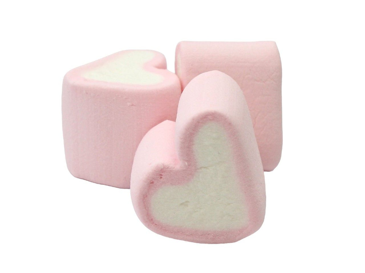 Marshmallow estruso mix cuori rosa - 1000g