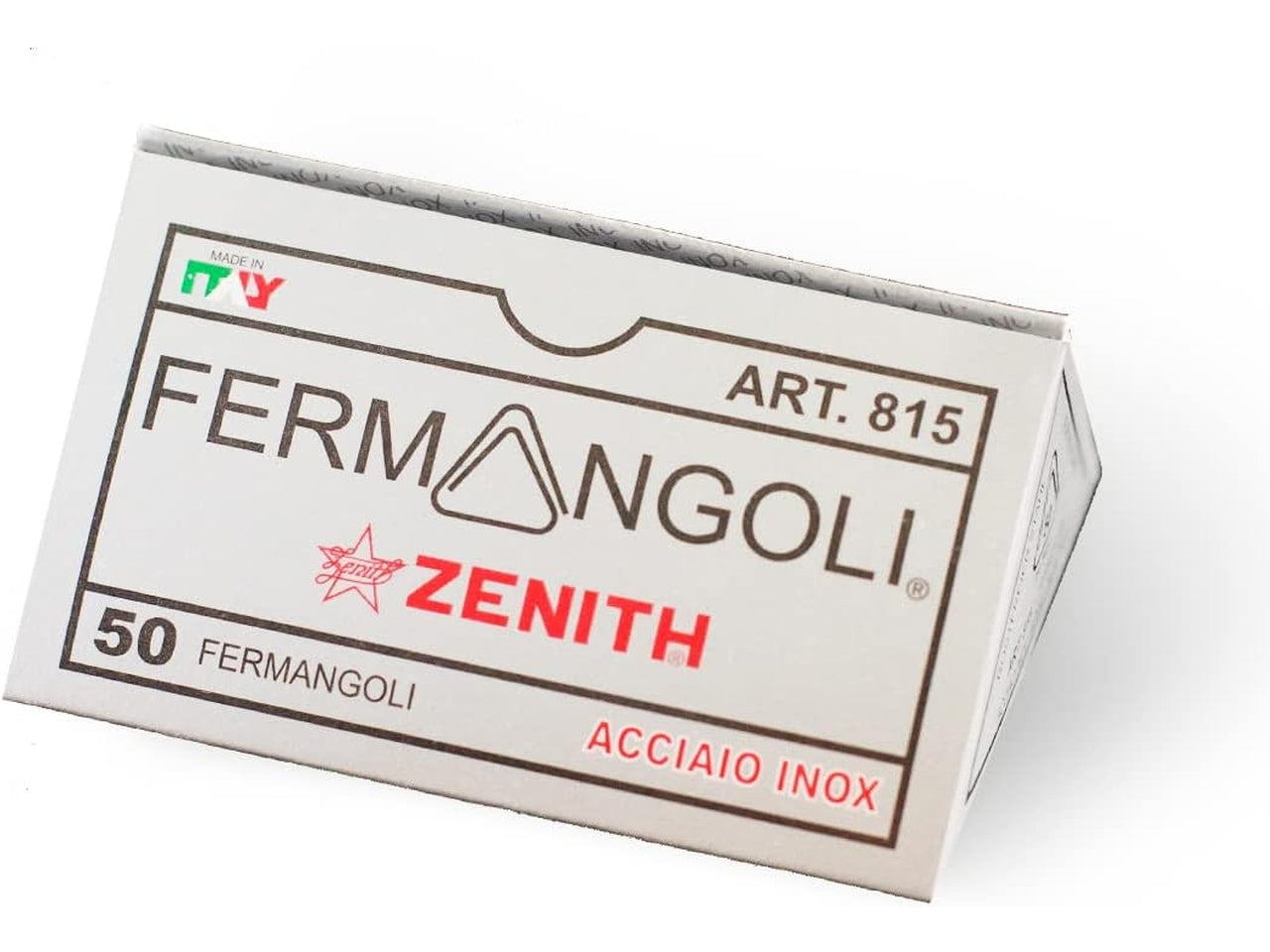 Fermangoli 815 scatola da 50 in acciaio inox argento - Zenith