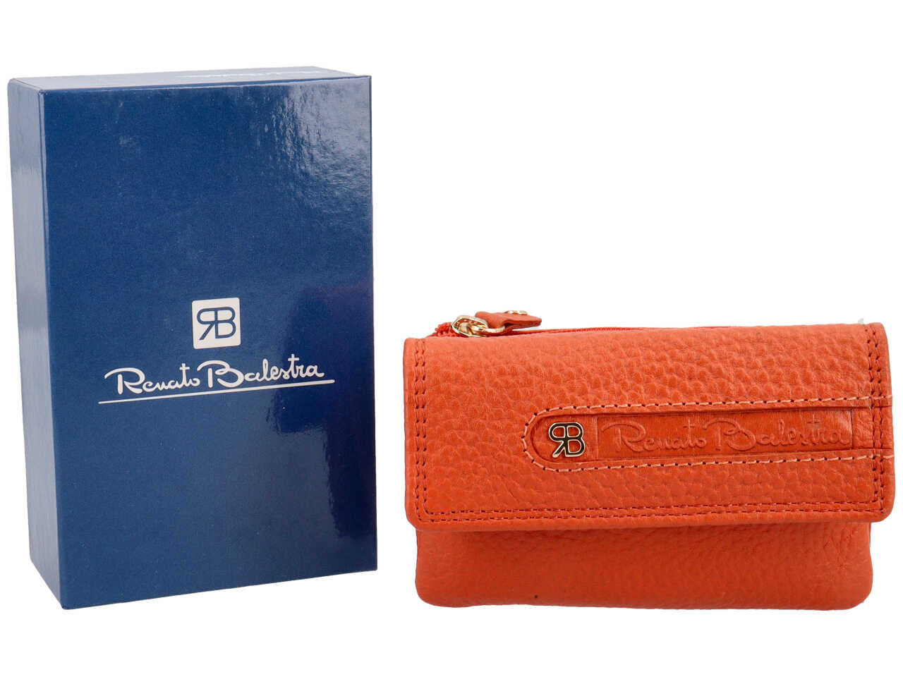 Portachiave da donna in pelle arancio