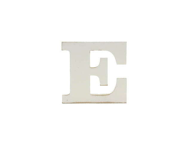 Shabby lettera E in legno 1.9x10cm 1130200 1130204