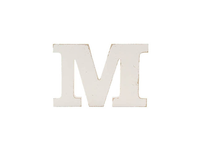 L.shabby lettera m 1.9xh10cm 1130210