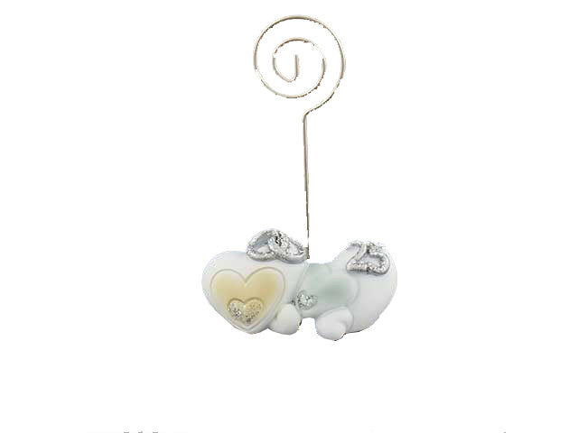 Clip doppio cuore argento 25 1030131