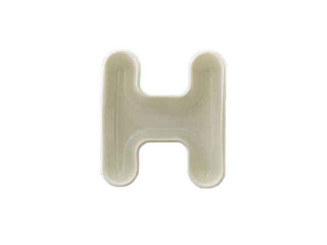 Porcellana bianca lettera h 1256008