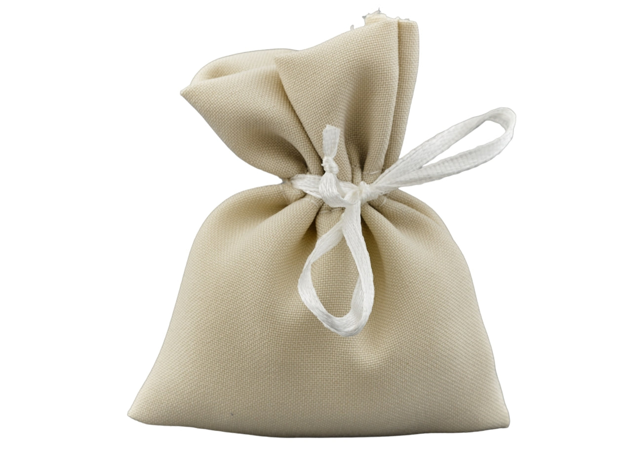 Sacchetto ecru rettangolare piccolo in cotone misura 8x10cm