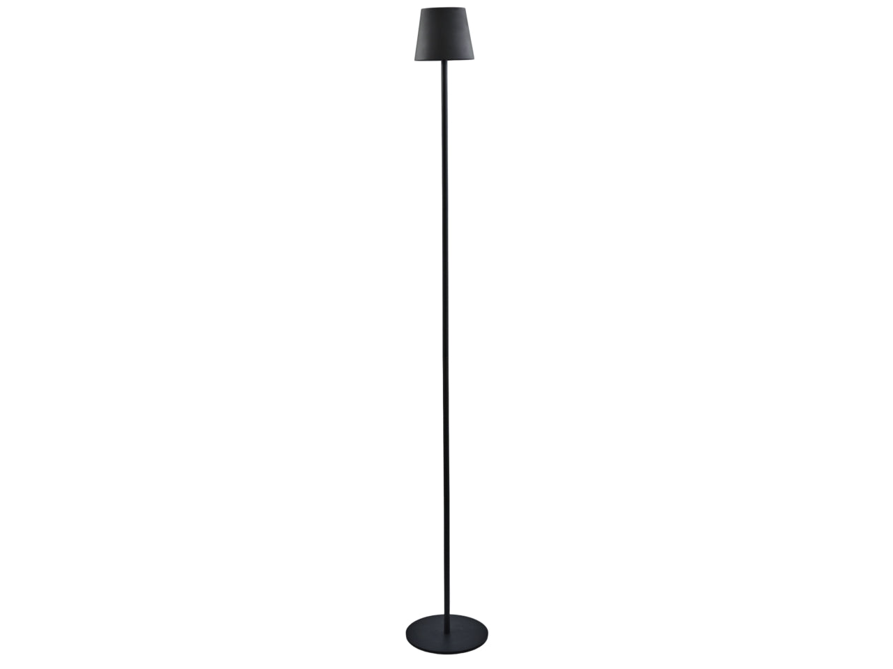 Lampada da terra led touch in metallo e plastica nero moderno per interno/esterno 120 cm - Melograno Tech