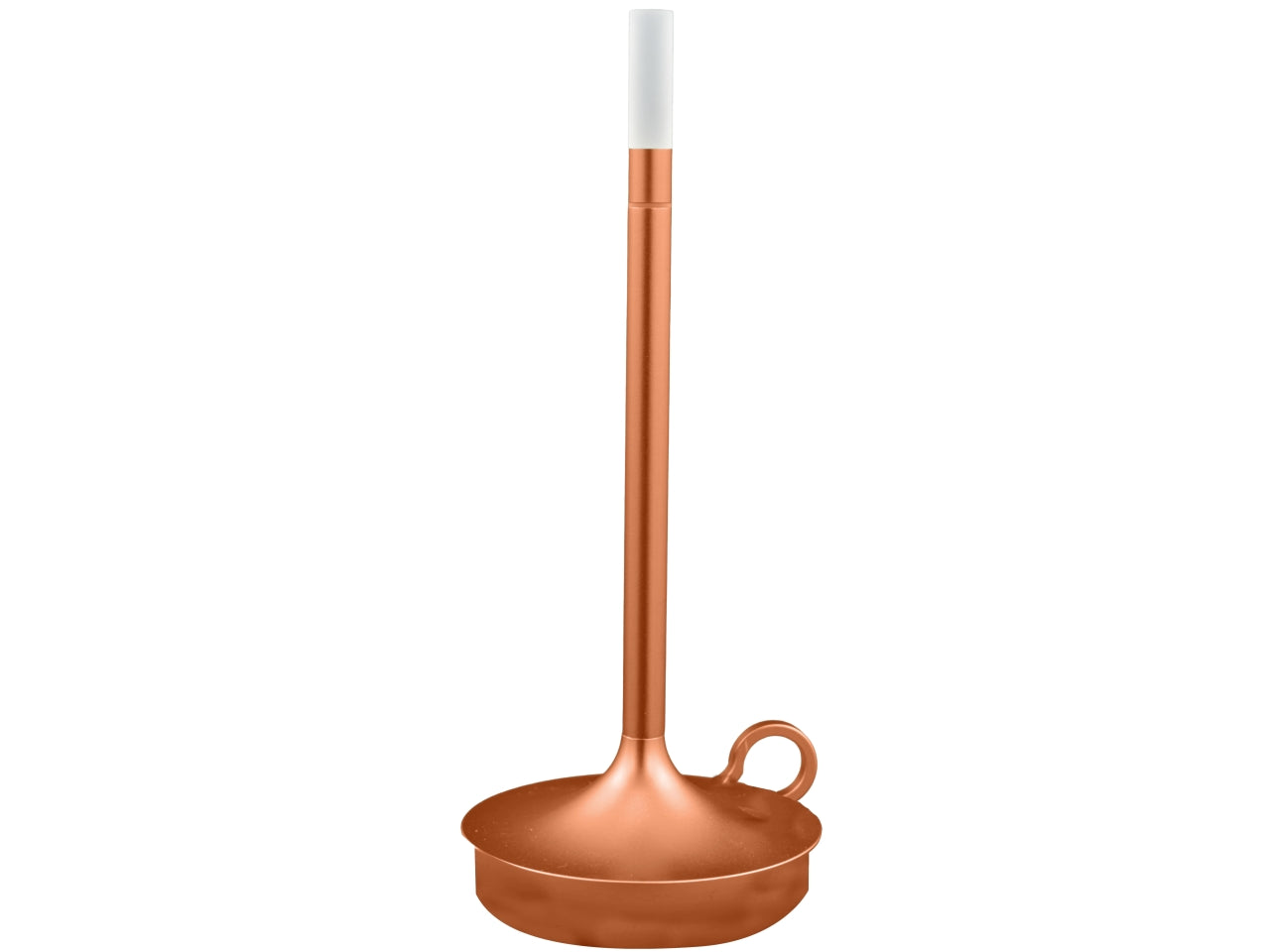 Lampada da tavolo in alluminio ruggine led moderno 10x29,5 cm - Melograno Tech