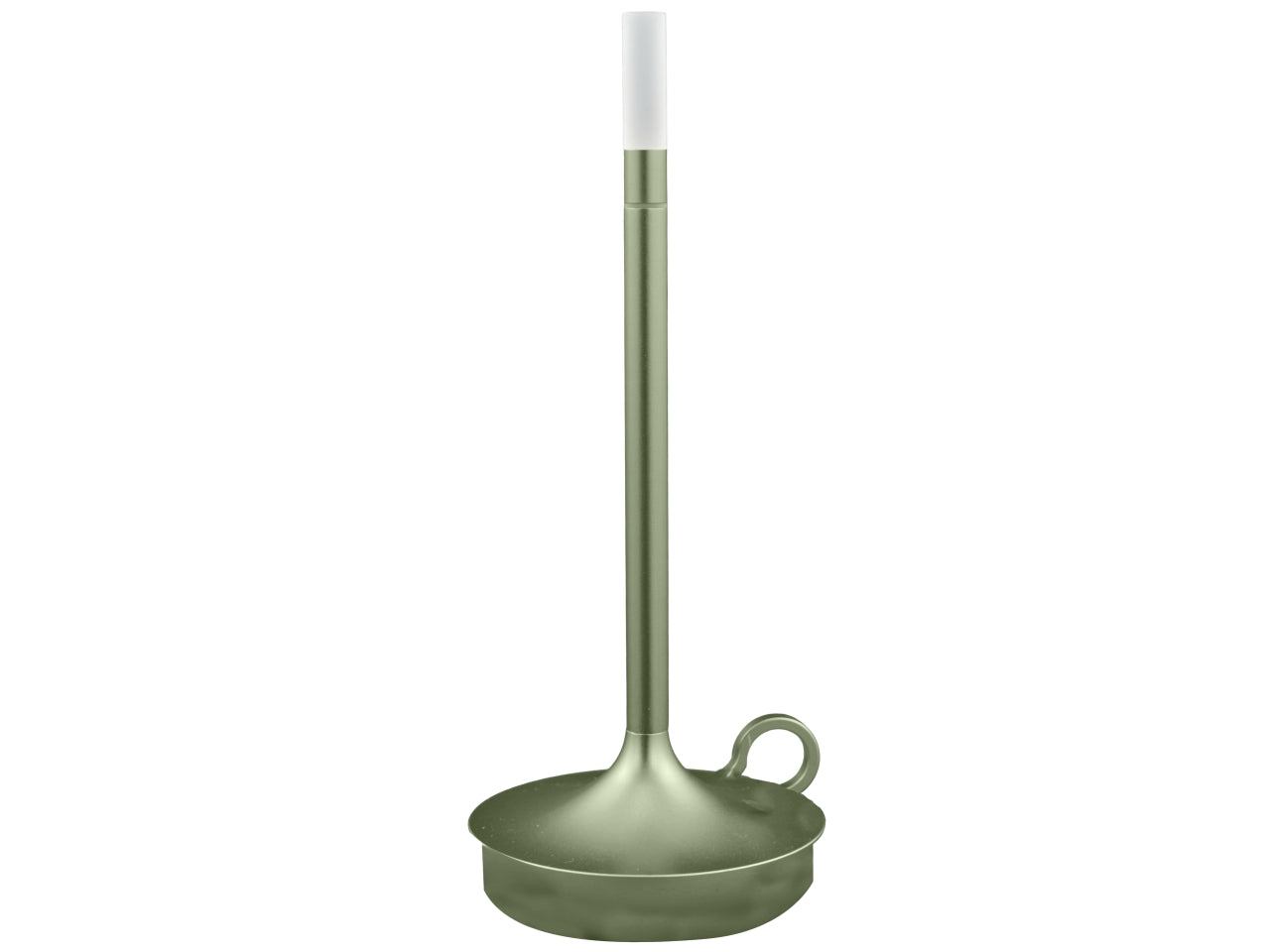 Lampada da tavolo in alluminio verde led moderno 10x29,5 cm - Melograno Tech