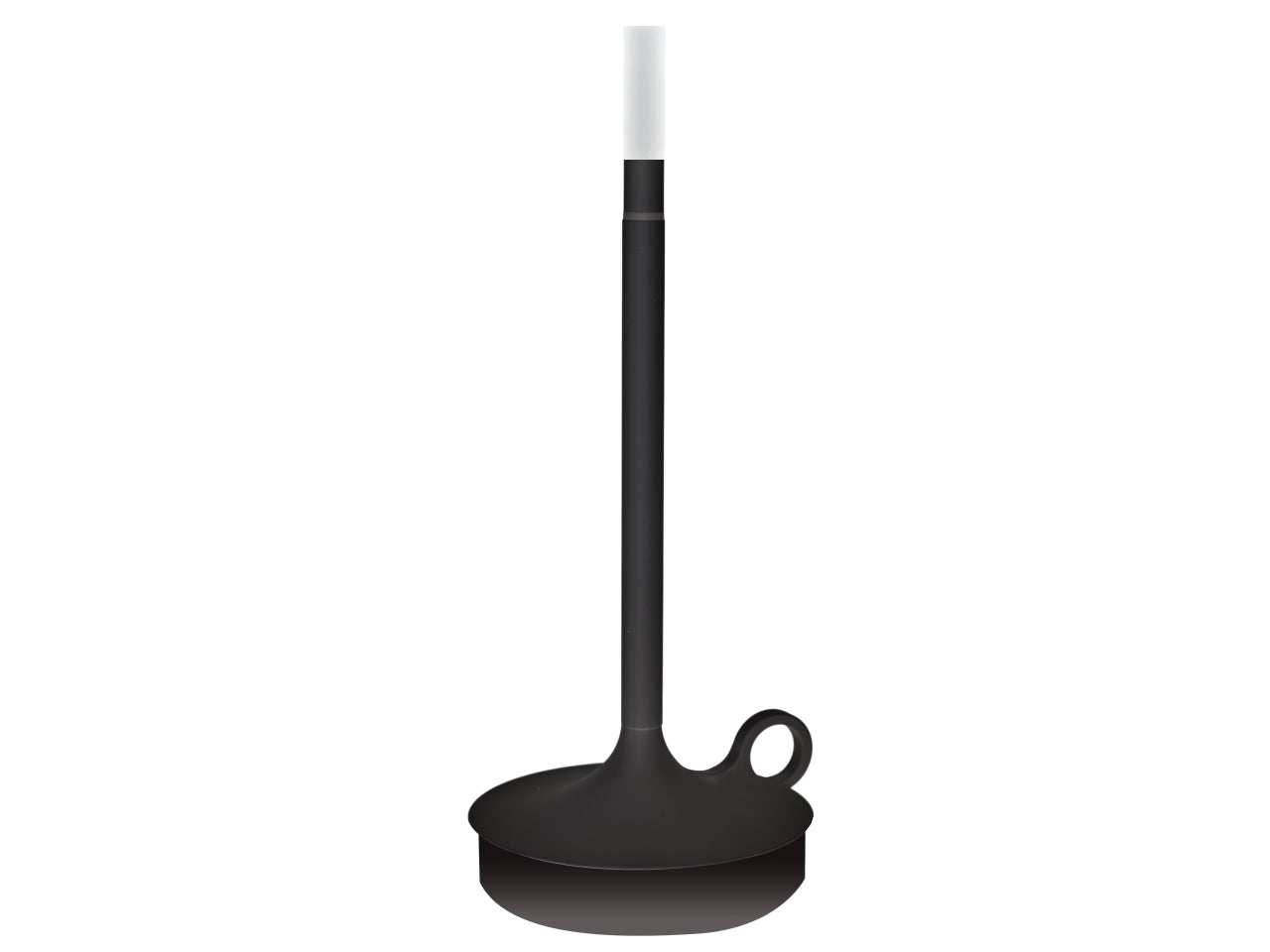 Lampada da tavolo in alluminio nera led moderno 10x29,5 cm - Melograno Tech