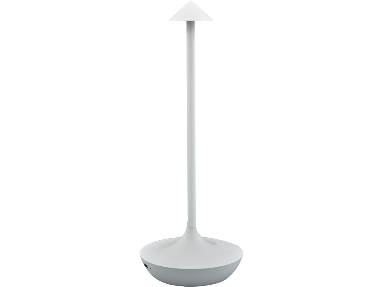 Lampada da tavolo in alluminio bianco led moderno 11x29 cm - Melograno Tech