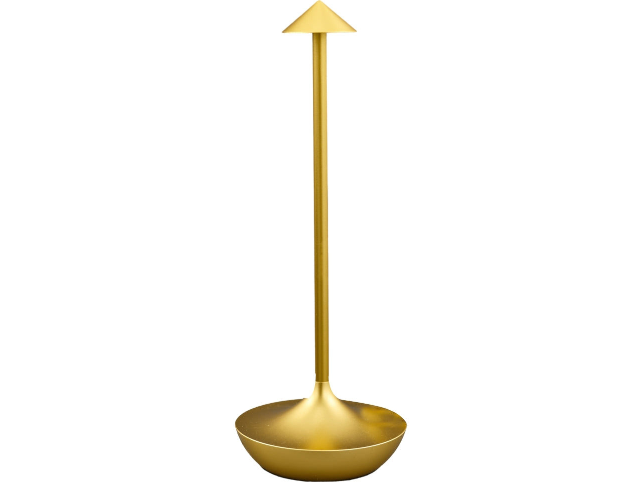 Lampada da tavolo in alluminio dorata led moderno 11x29 cm - Melograno Tech