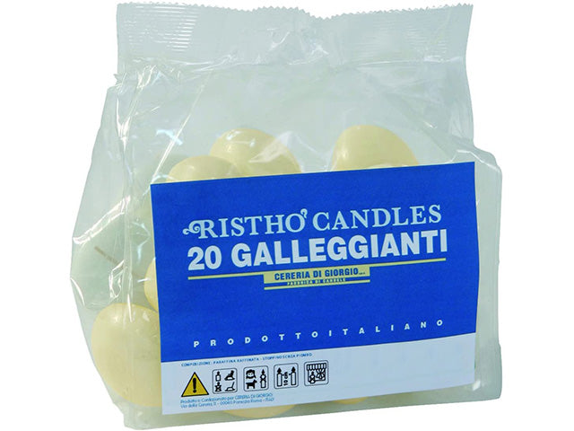 Candela galleggiante 20 pezzi avorio 5621102