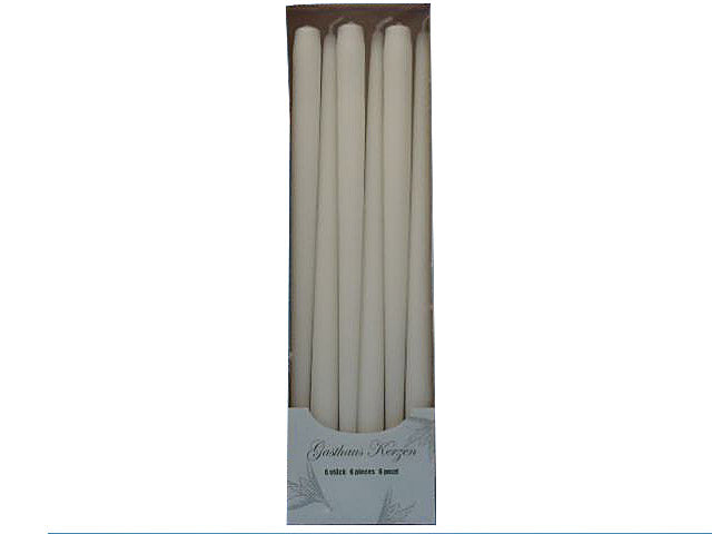 Candela conica 40 6 pezzi bianca c.56214.01